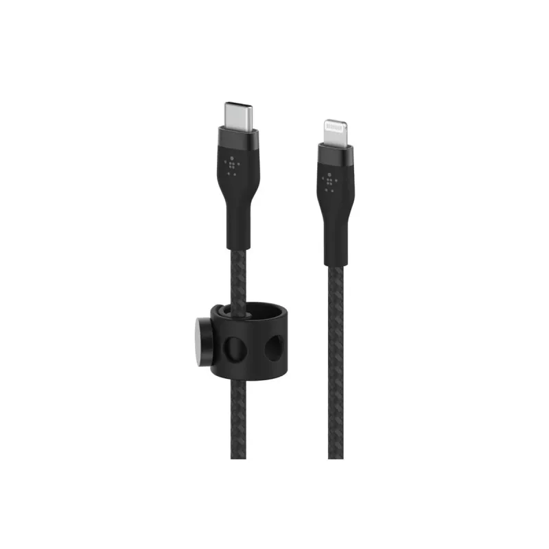 Belkin BOOST CHARGE - Lightning-kaapeli - 24-pin USB-C uros - Lightning uros - 3 m - musta - Apple iPad/iPhone/iPod (Lightning)