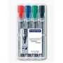 Staedtler 356 B WP4 fläppitaulutussien sarja, 4 kpl, musta sininen vihreä punainen