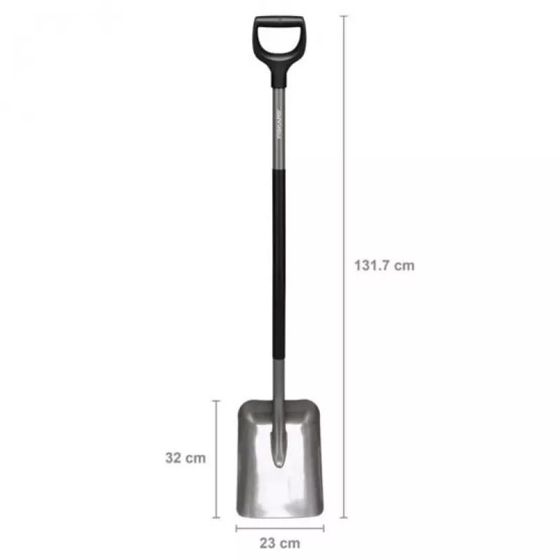 Lapio Fiskars Ergonomic FS.S. 1025376 harmaa — ergonominen puutarhalapio, Fiskars 1070058