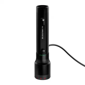 Käsivalaisin Ledlenser P7R musta ladattava LED 1000 lumenia, 3,7V 21700, IP68, 159 mm, 360 g