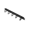 ROLINE 26.21.0263 19 tuuman kaapelinohjauspaneeli 1U, 40 x 60 mm, musta RAL 9005