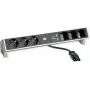 Desk2 3Schuko 3ABD USB-laturi ruostumaton teräs (902.449)