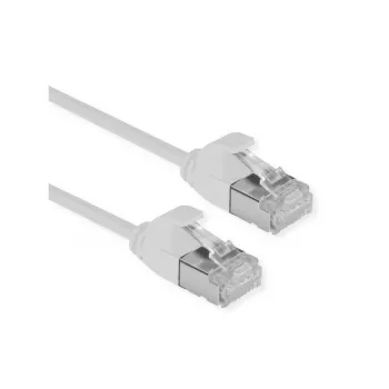 ROLINE DataCenter - verkkokaapeli - RJ-45 (uros) - RJ-45 (uros) - 1,5 m - U/FTP - CAT 6a - halogeeniton, valettu, snagless, säie, 10 Gigabit Ethernet - harmaa, RAL 7035 (21.15.3304)