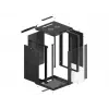 Seinäasennettava kaappi LANBERG WF01-6618-10B, 18U, 600×600×907 mm, musta, 60 kg
