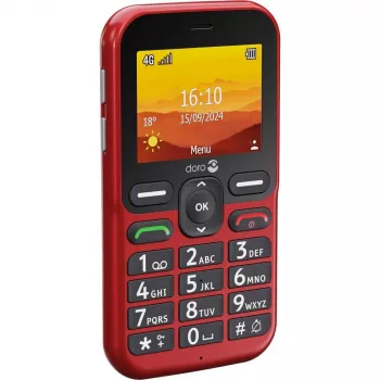Doro Leva L10 4G, isonäppäinpuhelin, punainen (380571)