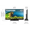 TV LED 43UV3F63DG 43 tuuman näyttö LED-näyttö 4K-resoluutio
