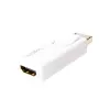 Kaapelin sukupuolenmuunnin LogiLink CV0100 DisplayPort HDMI valkoinen