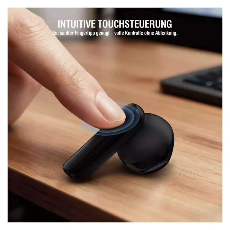4smarts langaton kuulokemikrofoni SkyBuds Air musta (541722)