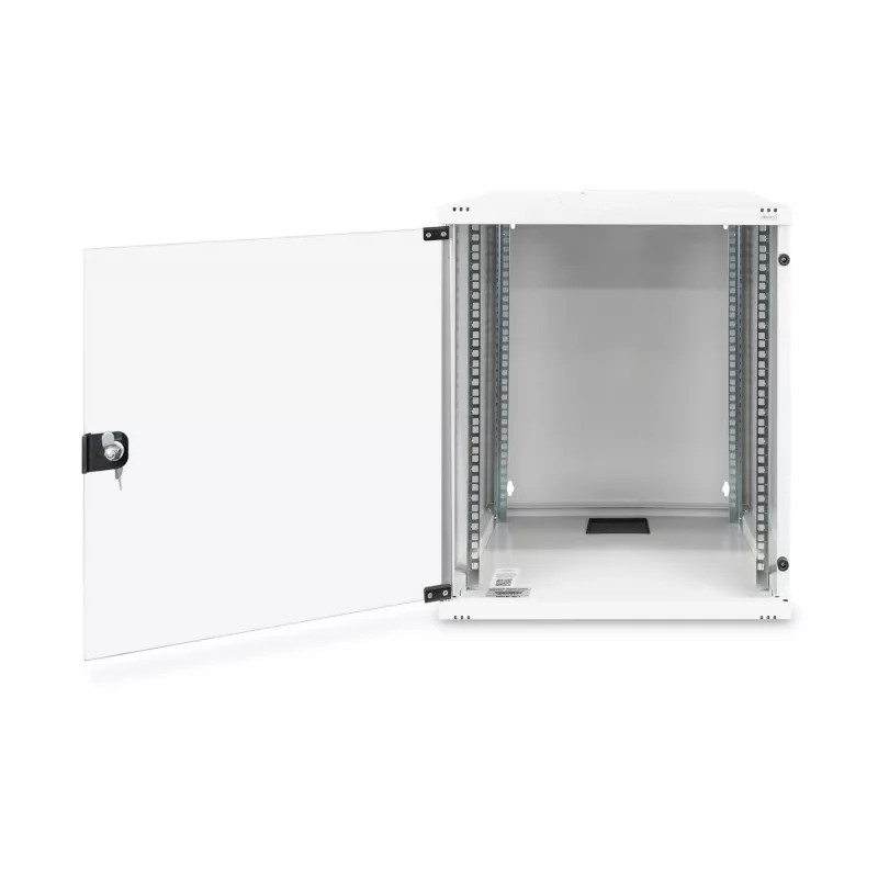 DIGITUS Compact Series DN-19 12-U-S-1 - seinäkaappi - vaaleanharmaa, RAL 7035 - 12U - 48,3 cm (19) (DN-19 12-U-S-1)