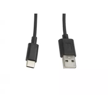 Kaapeli Lanberg CA-USBO-10CC-0010-BK (USB 2.0 uros - USB 2.0, USB, Type-C uros, 1m, musta) (CA-USBO-10CC-0010-BK)