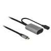 Delock USB-C Aktiivinen jatkokaapeli, 5 m, USB 5 Gbps (USB-20225 / 85392)