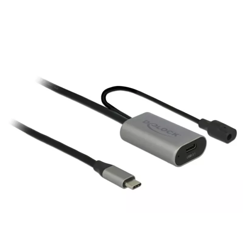 Delock USB-C Aktiivinen jatkokaapeli, 5 m, USB 5 Gbps (USB-20225 / 85392)
