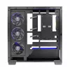 PC-kotelo MODECOM Volcano Stellar 5F ATX Midi Tower, karkaistu lasi, 5 esiasennettua tuuletinta, USB‑C, tukee microATX/ATX, max. GPU 420 mm, CPU-jäähdyttimen korkeus 175 mm