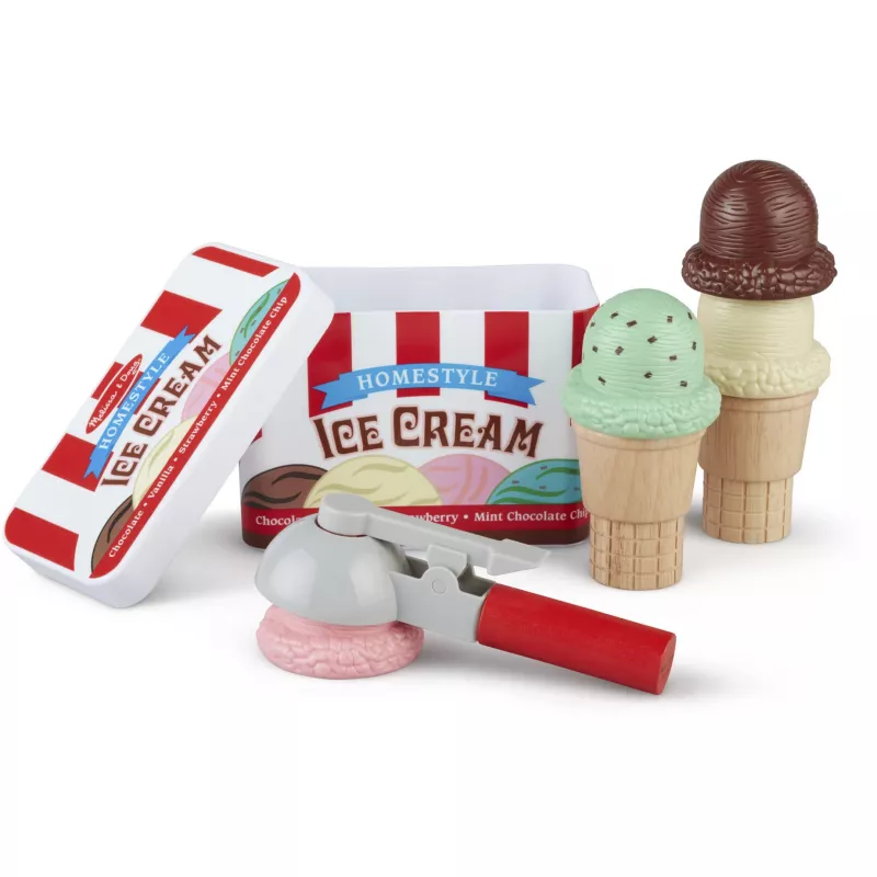 Melissa & Doug Scoop & Stack jäätelösarja leikkikeittiöön