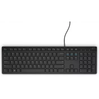 Langallinen täysikokoinen näppäimistö Dell KB216 — QWERTY pohjoismainen asettelu, musta, USB