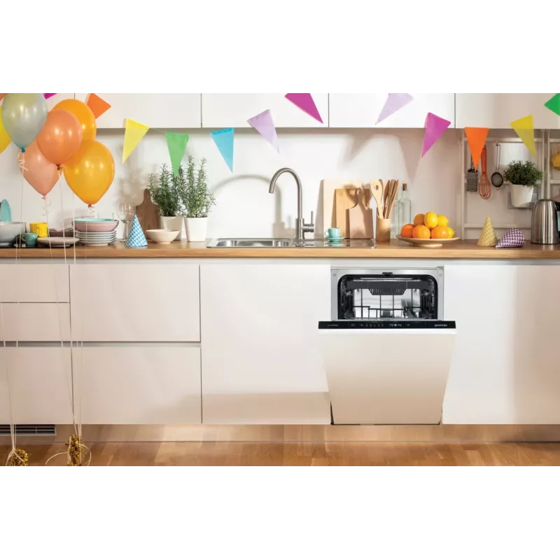 Gorenje GV563E11 astianpesukone täysintegroitu 10 astiastoa E