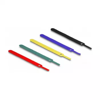 Tarranauhakaapelikiinnike DeLOCK 19076 150x12mm lajitellut värit 10 kpl:n pakkaus