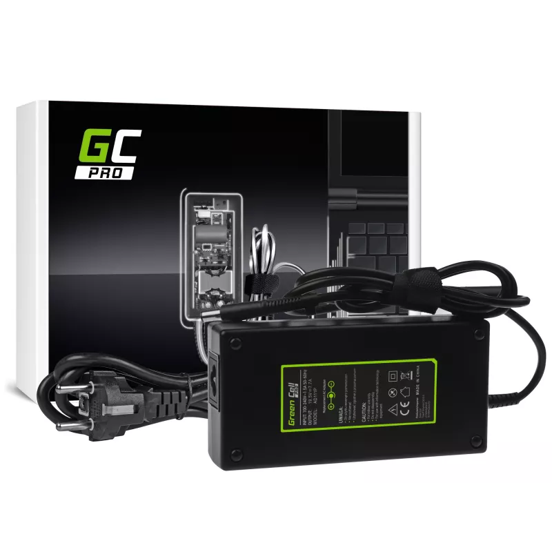 Virtalähde Green Cell AD111P 150W 19.5V 7.7A universaali kannettavan virtalähde musta