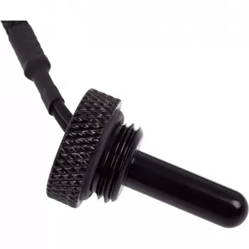 Alphacool Eiszapfen lämpötila-anturi Plug G1/4 - lämpötila-anturi nestekiertojärjestelmään - syvänmusta - 50 cm