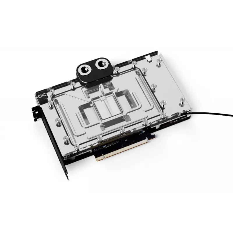 Alphacool Core GeForce RTX 4090 GameRock / Phantom GPU-vesijäähdytin taustalevyllä