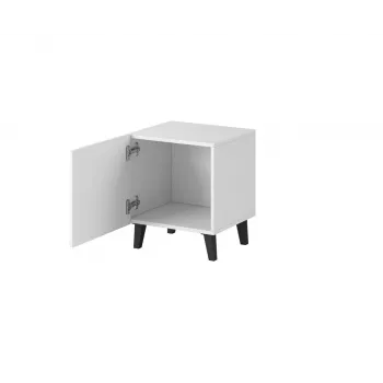 Yöpöytä cama meble PAFOS 2 kpl, 45x40x51 cm, valkoinen matta, MDF/lastulevy, 16 mm rungon paksuus