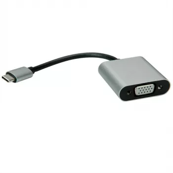 VALUE - ulkoinen videosovitin - USB-C 3.1 - VGA - musta