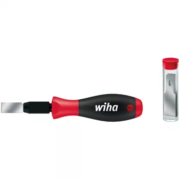 Wiha 26920 yleiskaaputinsarja SoftFinish, 12-osainen, 13 mm terä, sis. 10 varaterää, musta/punainen