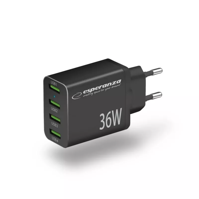 Esperanza EZC107K verkkolaturi 36W musta