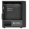 Tietokonekotelo Logic Concept Atos AM-ATOS-10-0000000-0002 ATX musta