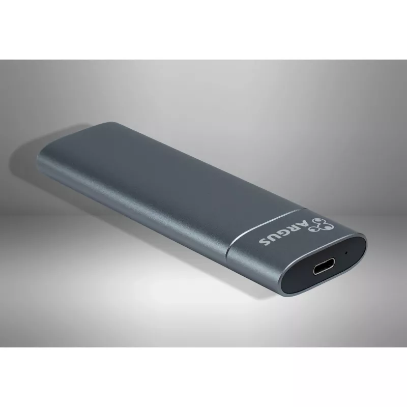 Inter-Tech GD-MS013 M.2 NVMe -asemakotelo, USB-C 3.2 Gen 2 10 Gbit/s, 113x37x12 mm, harmaa