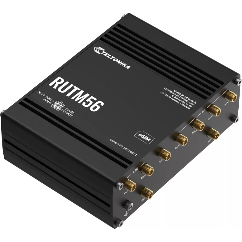 Teltonika RUTM56 5G-reititin kahdella modeemilla, RUTM56000000