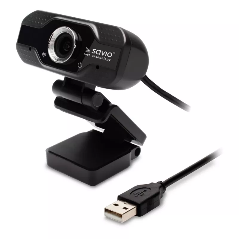 Savio verkkokamera web-kamera USB Full HD sisäänrakennetulla mikrofonilla