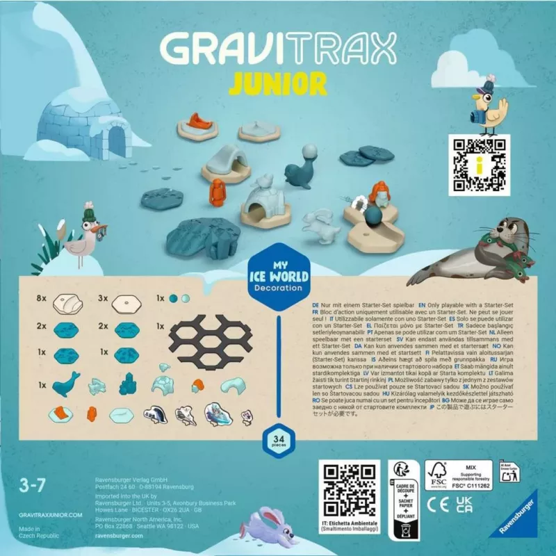 Lautapeli Ravensburger GraviTrax Junior 3 vuotta ja vanhemmat