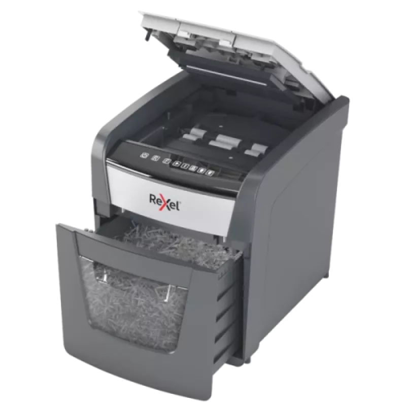 Rexel Optimum AutoFeed+ 50X silppuri automaattisella syötöllä, silppuleikkaus, P4