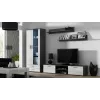 Cama TV-taso SOHO 180 harmaa/valkoinen kiiltävä