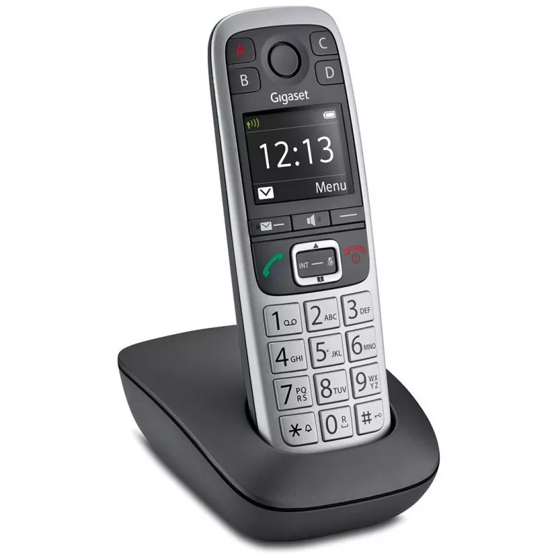 Gigaset E560 puhelin DECT-puhelin numeronäyttö musta, hopea