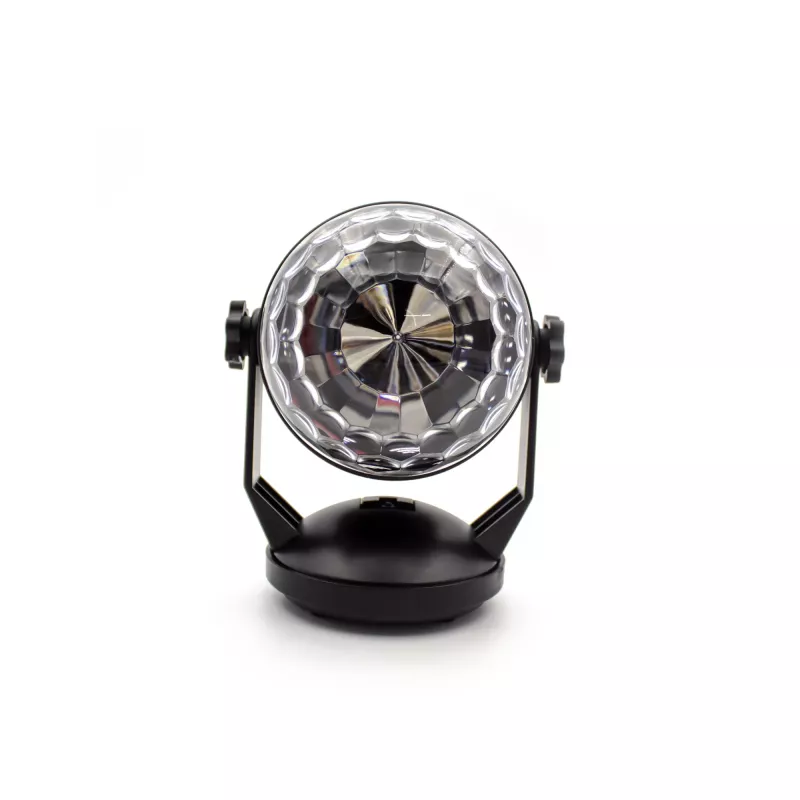 LED-disko-pallo DENVER LDB-319 – kompakti LED-juhlavalo, malli 117220200040