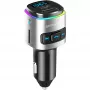 FM-lähetin 4smarts 456201 savukkeensytytin musta hopea AM FM Bluetooth