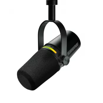 Shure MV7+-K - puhe- ja laulumikrofoni XLR/USB-C-liitännällä, musta