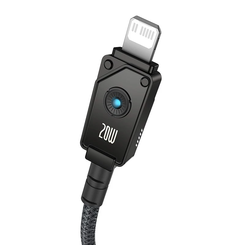 Baseus Unbreakable USB-C–iP-kaapeli 2 m 20 W musta