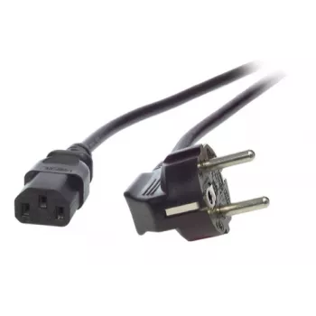 EFB-Elektronik virtakaapeli suojakosketinpistoke 90° - C13 180° musta 1,0 m, 3 x 0,75 mm² valmistaja: EFB Elektronik (EK504.1V2)