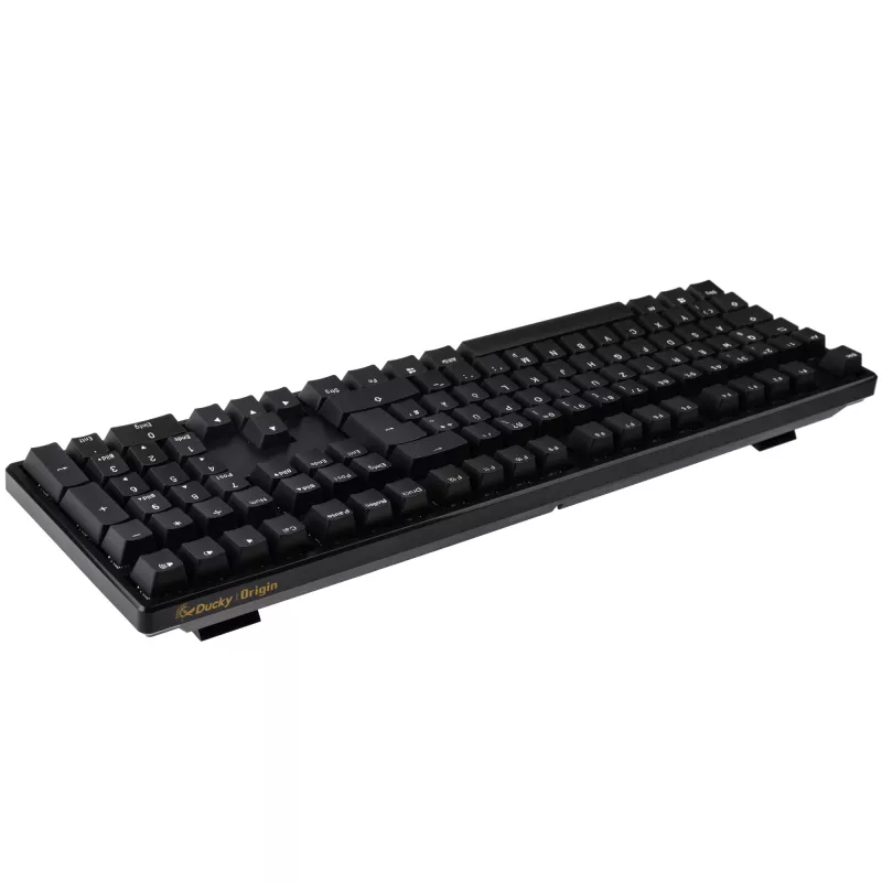 Ducky Origin Phantom musta näppäimistö yleisnäppäimistö USB QWERTZ saksa