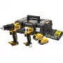 Työkaluyhdistelmäpaketti DeWALT DCK2062E2T-QW, 1/4 tuuman istukka, 200 N⋅m vääntömomentti