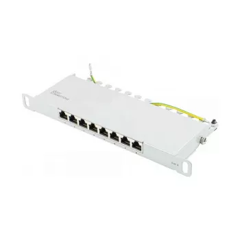 Good Connections Patchpanel 10Cat. 6 8-P. 0,5 HE vaaleanharmaa