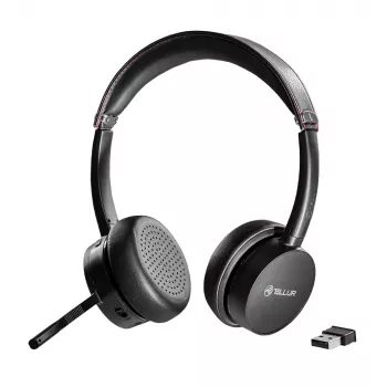 Tellur Voice Pro Wireless -kuulokemikrofoni puhelinkeskuskäyttöön musta TLL411007