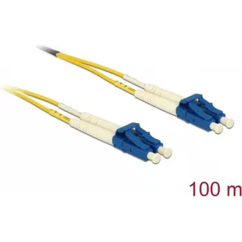Delock kuitu-kaapeli LC Duplex - LC Duplex Singlemode OS2 100 m (80161)