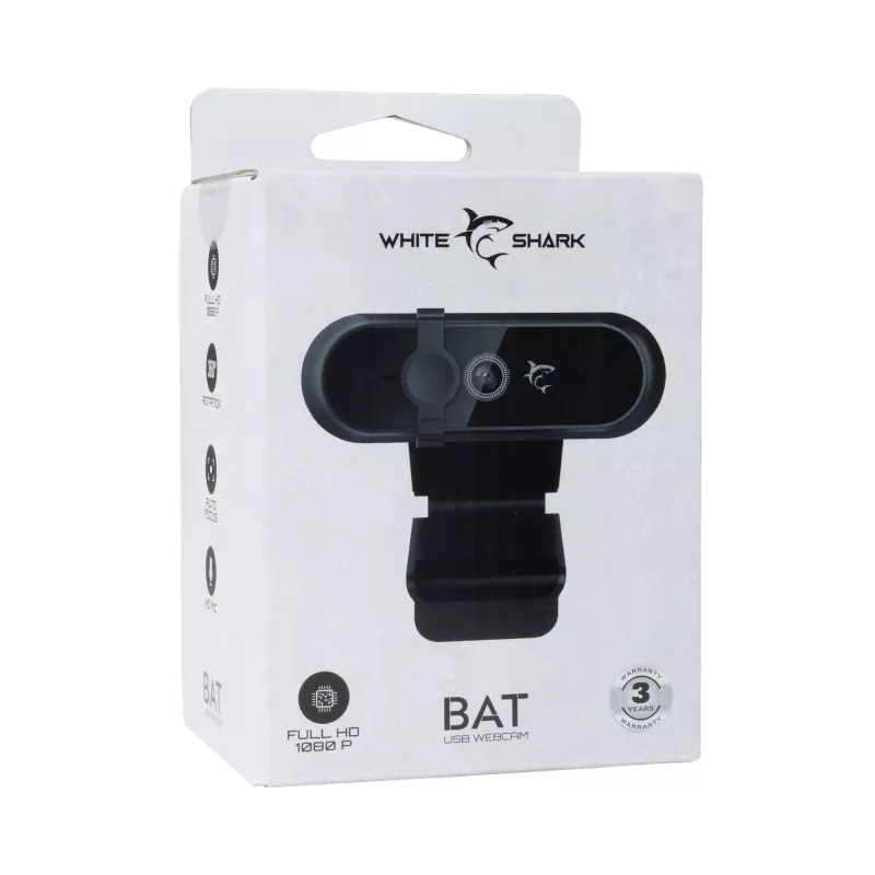 Web-kamera White Shark GWC-005 1080p BAT – 1080p-tarkkuus, USB-liitäntä