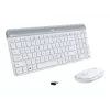 Logitech Slim Wireless Combo MK470 - näppäimistö-hiiri-sarja - langaton - 2,4 GHz - espanjalainen - luonnonvalkoinen (920-009199)