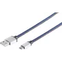 USB-kaapeli S/CONN 14-50029 2 m USB-A - Micro-USB-B sininen