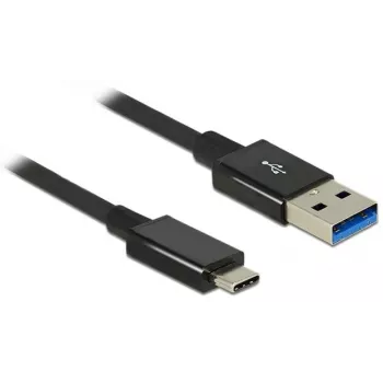 DeLOCK Premium - USB-kaapeli - 24-pin USB Type-C (uros) - 9-pin USB Type-A (uros) - 1,0 m (USB 3.1 Gen2) - musta (83983)